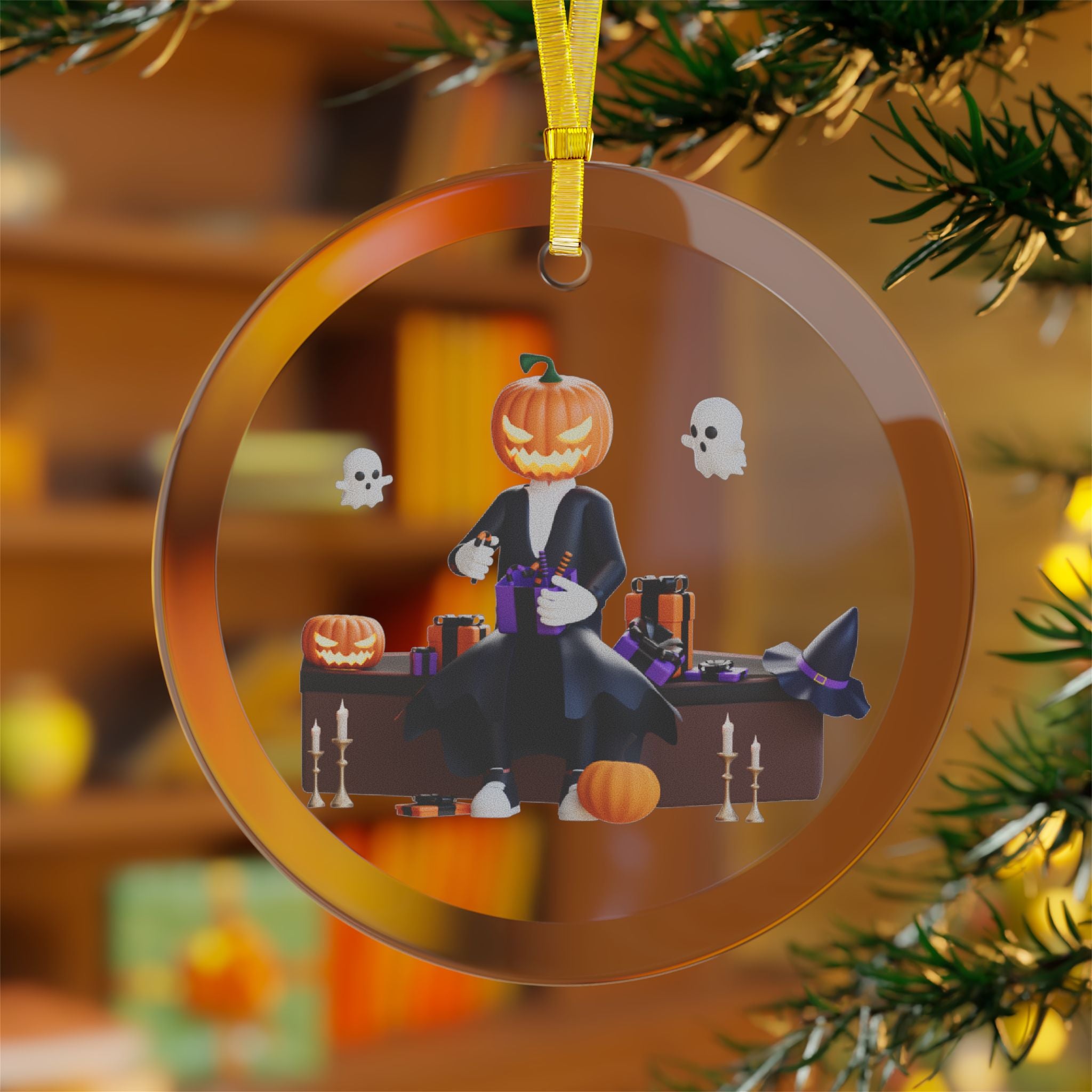 Pumpkin King’s Halloween Gifts | Glass Ornaments